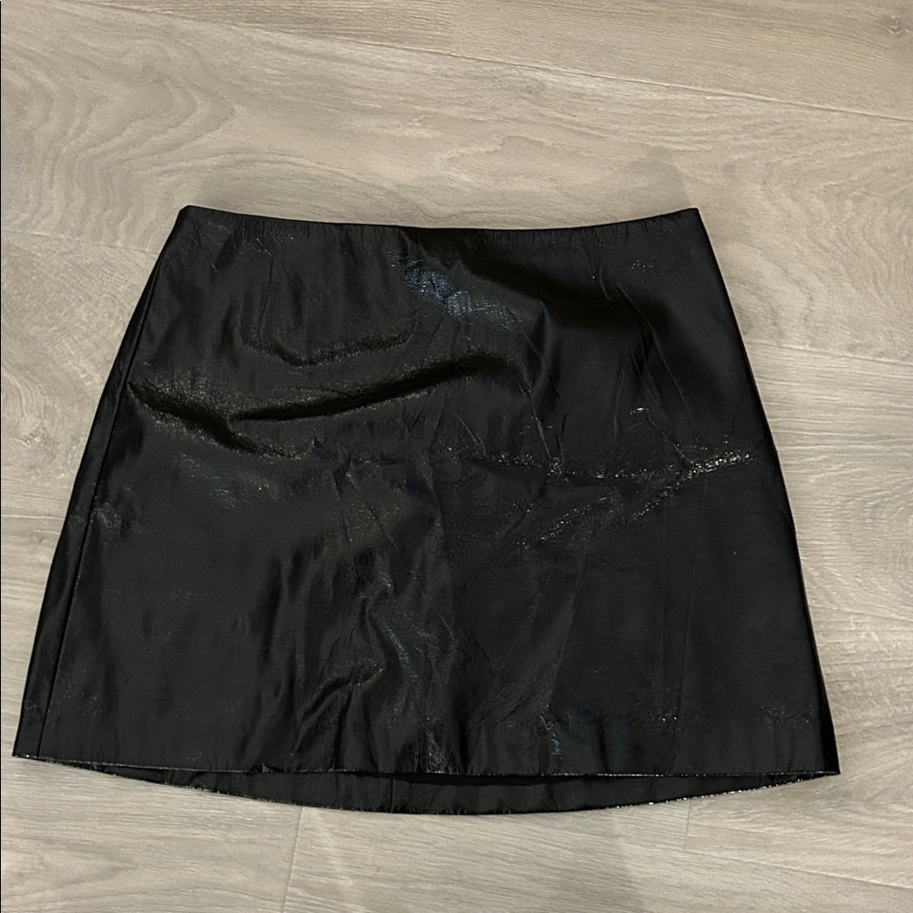 Faux Leather Skirt